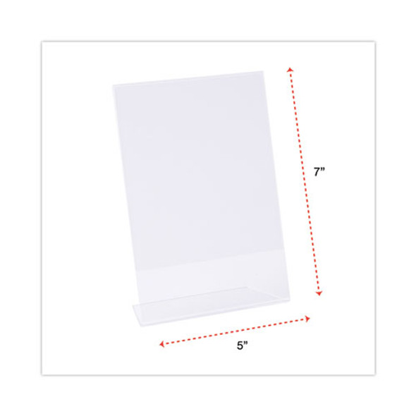 Clear L-Style Freestanding Frame, 5 x 7 Insert, 3/Pack Clear L-Style Freestanding Frame, 5 x 7 Insert, 3/Pack