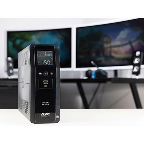 BR1500MS Back-UPS PRO BR Series SineWave Battery Backup System, 10 Outlets, 1,500 VA, 1,080 J