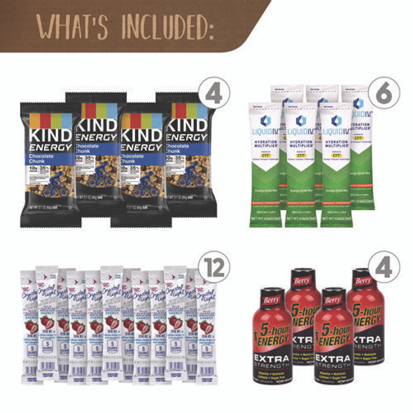 Energy Snack Box, 60 Assorted Snacks/Box