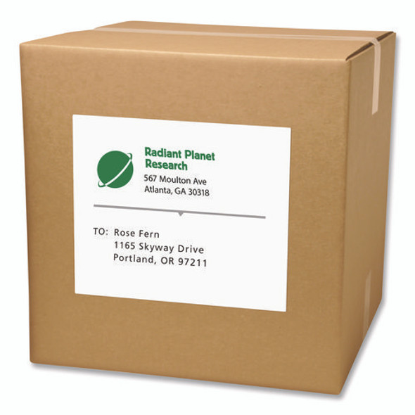 White Shipping Labels-Bulk Packs, Inkjet/Laser Printers, 8.5 x 11, White, 500/Carton