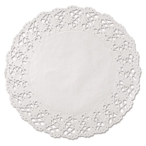Kenmore Lace Doilies, Round, 16.5", White, 500/Carton