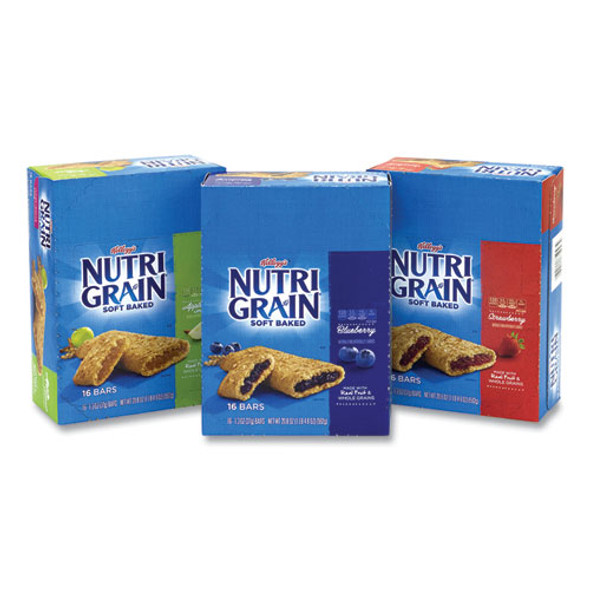 Nutri-Grain Soft Baked Breakfast Bars, Assorted, 1.3 oz Bar, 48/Carton