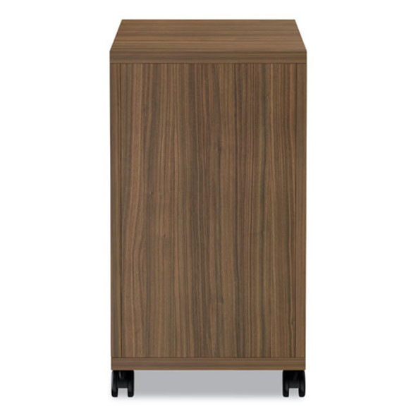 Alera Valencia Series Mobile Pedestal, Left or Right, 2 Legal/Letter-Size File Drawers, Modern Walnut, 15.38" x 20" x 26.63"
