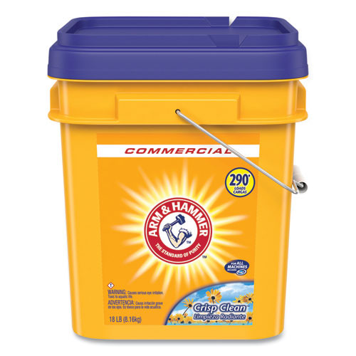 Powder Laundry Detergent, Crisp Clean, 18 lb Pail