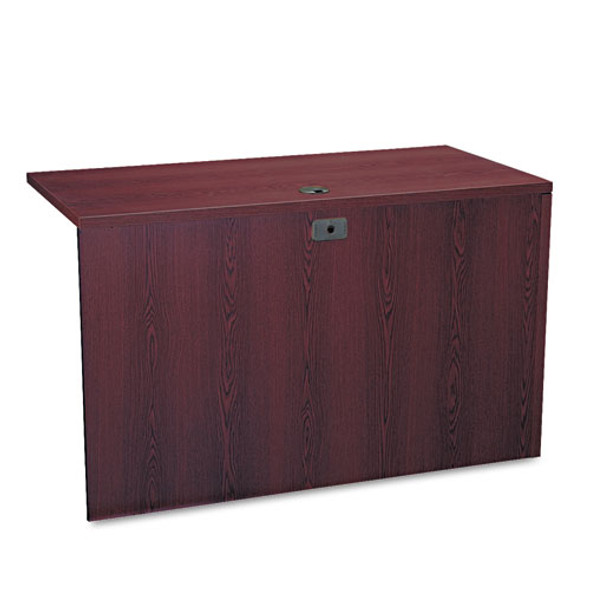 10500 Series L Workstation Return, 3/4 Height Left Ped, 48w x 24d x 29.5h, Mahogany