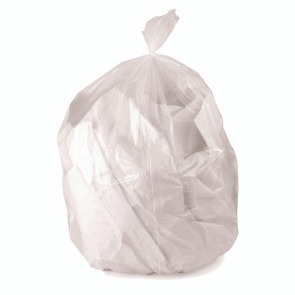 Linear Low Density Can Liners with AccuFit Sizing, 55 gal, 0.9 mil, 40" x 53", Clear, 50/Box