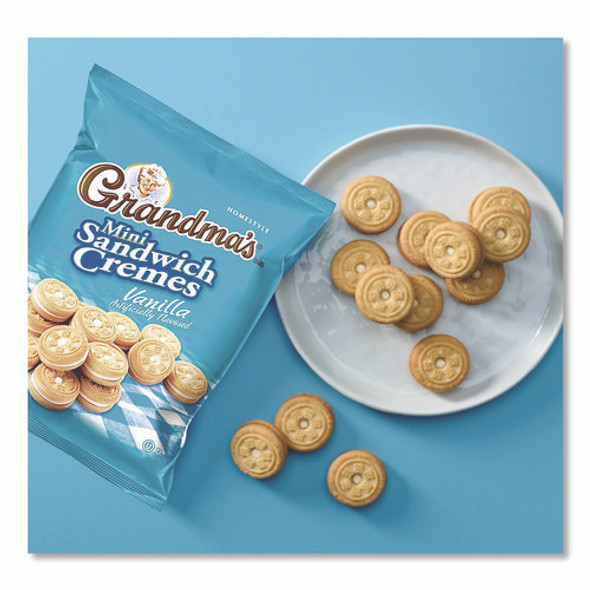Mini Vanilla Creme Sandwich Cookies, 2.12 oz Packet, 60/Carton