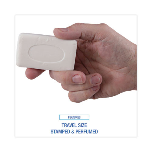 Face and Body Amenity Soap, Paper Wrapped, Floral Scent, # 3 Bar, 144/Carton