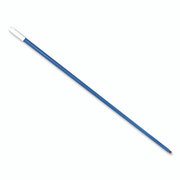 Plastic Coated Metal Handle, 0.85" dia x 48", Blue, 12/Carton