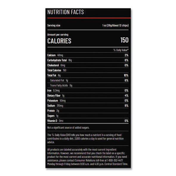 Nacho Cheese Tortilla Chips, 1.75 oz Bag, 64/Carton