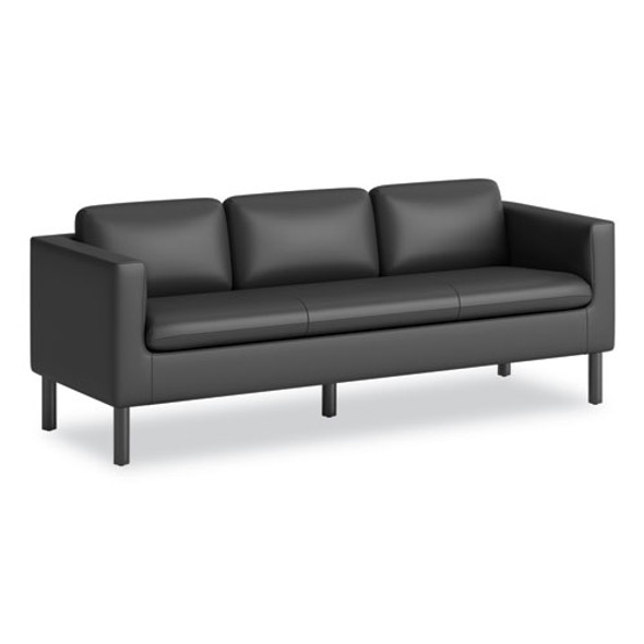 Parkwyn Series Sofa, 77" x 26.75" x 29", Black