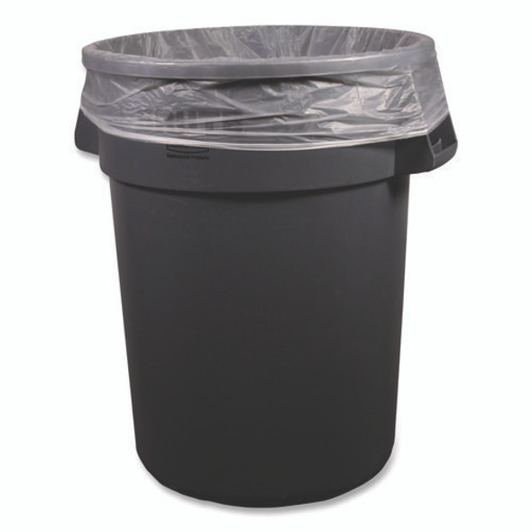High-Density Can Liners, 56 gal, 16 mic, 43 x 48, Natural, Perforated Roll, 200/Carton