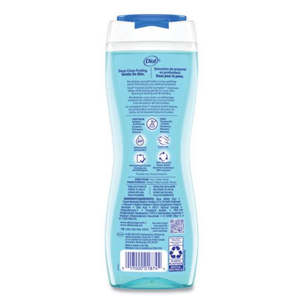 Body Wash, Spring Water Scent, 16 oz, 6/Carton