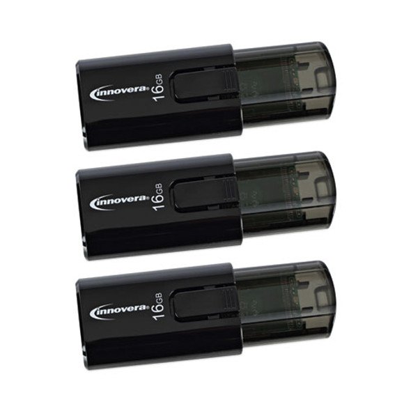 USB 3.0 Flash Drive, 16 GB, 3/Pack