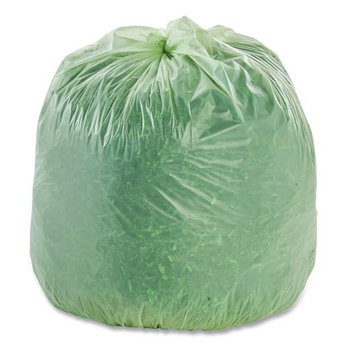 EcoSafe-6400 Bags, 64 gal, 0.85 mil, 48" x 60", Green, 30/Box
