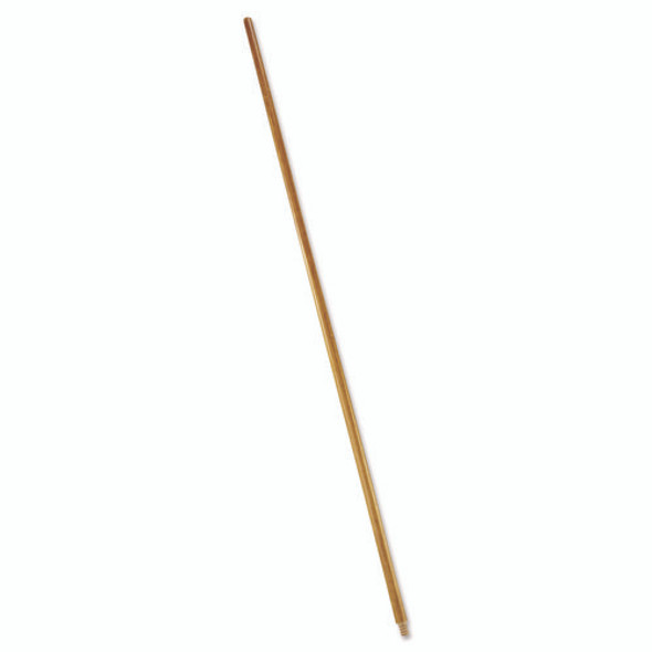 Wood Threaded-Tip Broom/Sweep Handle, 0.94" dia x 60", Natural