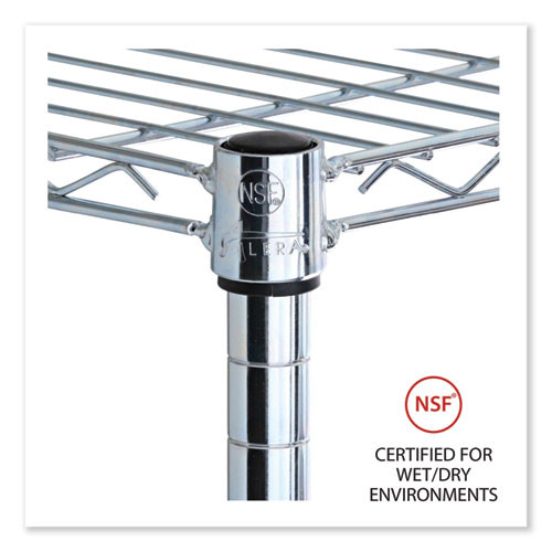 Industrial Wire Shelving Extra Wire Shelves, 36w x 24d, Silver, 2 Shelves/Carton