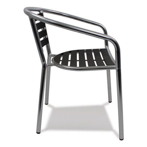 Pinzon Series Chairs, Support Up to 300 lb, 18" Seat Height, Black/Silver Seat, Black/Silver Back, Silver Base Pinzon Series Chairs, Support Up to 300 lb, 18" Seat Height, Black/Silver Seat, Black/Silver Back, Silver Base