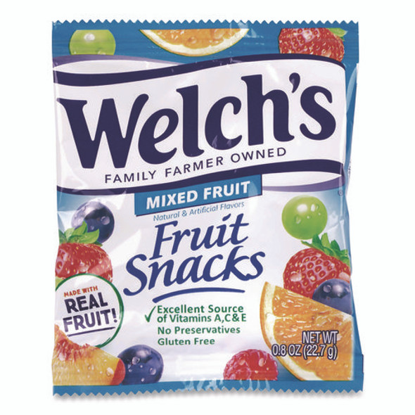 Fruit Snacks, Mixed Fruit, 0.9 oz Pouch, 40/Box
