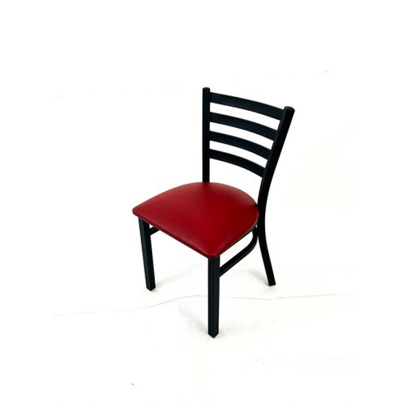 White Horse Series Side Chairs, Supports Up to 300 lb, 18" Seat Height, Burgundy Seat, Black Back, Black Base White Horse Series Side Chairs, Supports Up to 300 lb, 18" Seat Height, Burgundy Seat, Black Back, Black Base