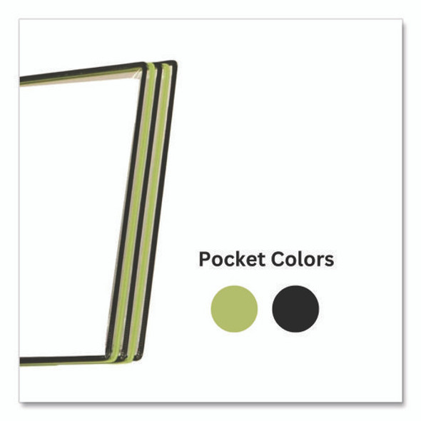 Black Line Wall Reference System, 10 Panels with Black, Green Borders, Black Base