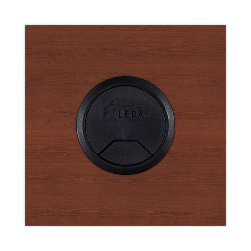 Alera Valencia Series Reversible Return/Bridge Shell, 35w x 23.63d x 29.5h, Medium Cherry