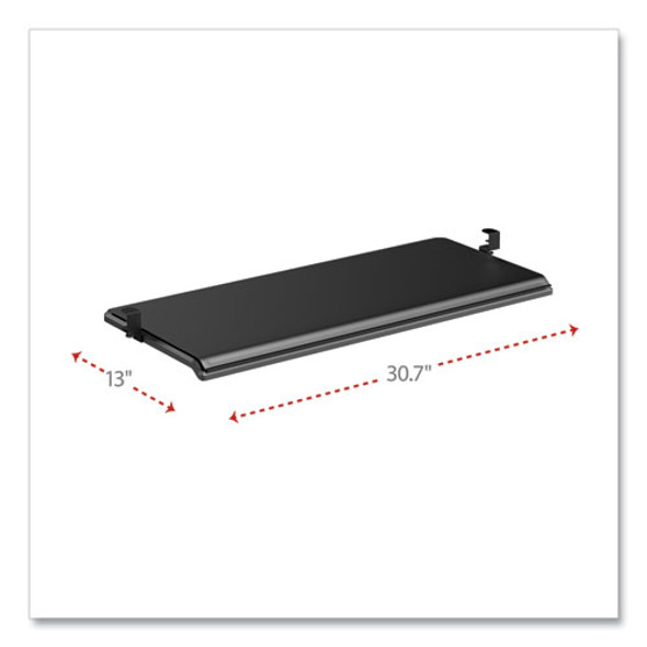 Alera AdaptivErgo Clamp-On Keyboard Tray, 30.7" x 13", Black