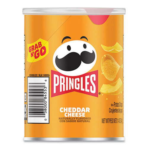 Grab and Go Cheddar Cheese Crisps, 1.4 oz Can, 12 Carton