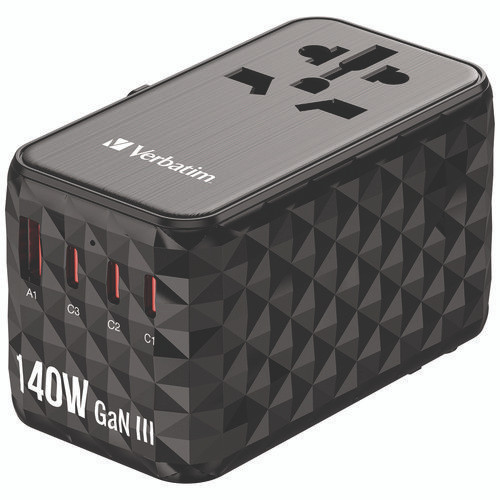 UTA-10 GaN III Universal Travel Adapter, (3) USB-A/(3) USB-C