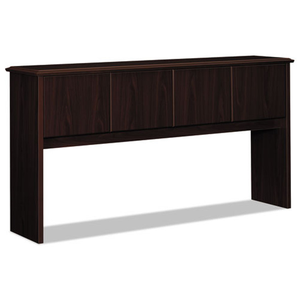 94000 Series Stack-On Storage Hutch with 4 Doors, 70w x 16.13d x 37h, Mahogany