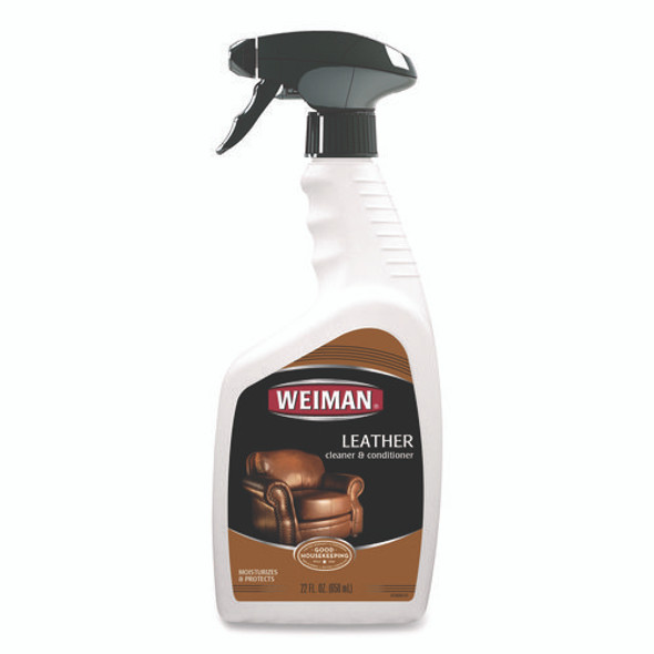 Leather Cleaner and Conditioner, Floral Scent, 22 oz Trigger Spray Bottle, 6/CT