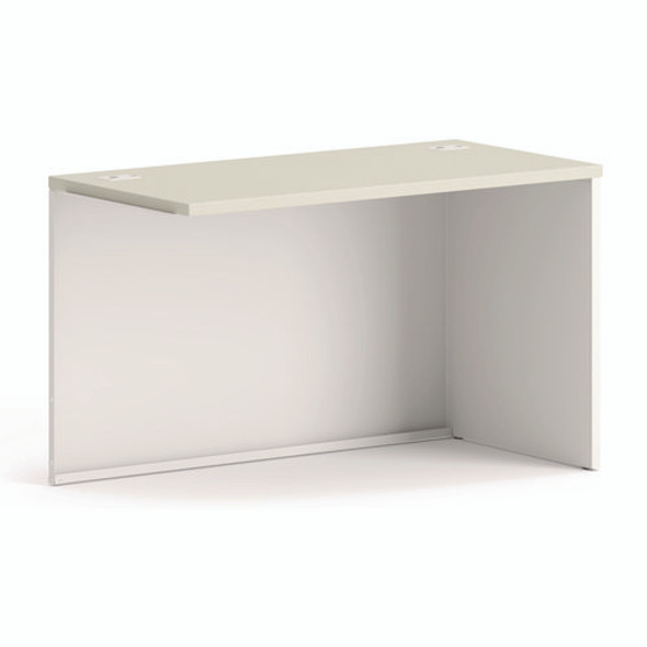 38000 Series Return Shell, Right, 48w x 24d x 29.5h,Silver Mesh/Light Gray