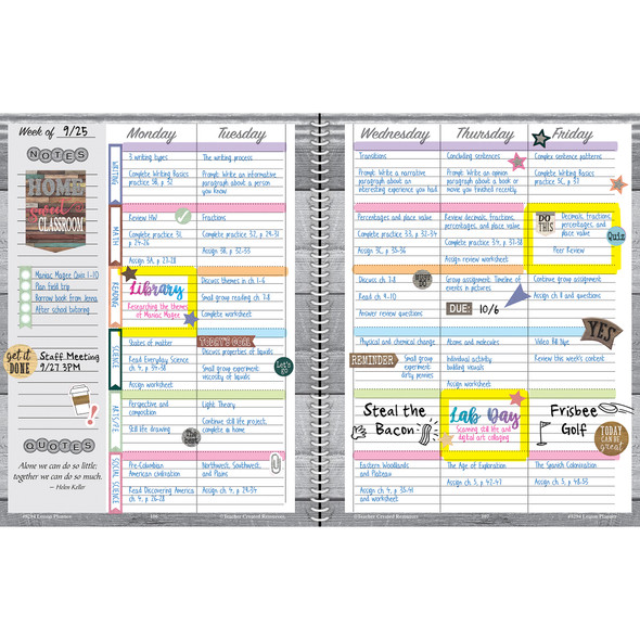 Home Sweet Classroom Lesson Planner, Pack of 2 Home Sweet Classroom Lesson Planner, Pack of 2
