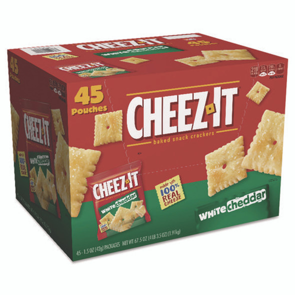 Cheez-it Crackers, 1.5 oz Bag, White Cheddar, 45/Carton