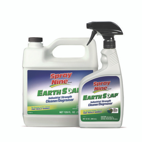 Earth Soap Concentrated Cleaner/Degreaser, 1 gal Bottle, 4/Carton