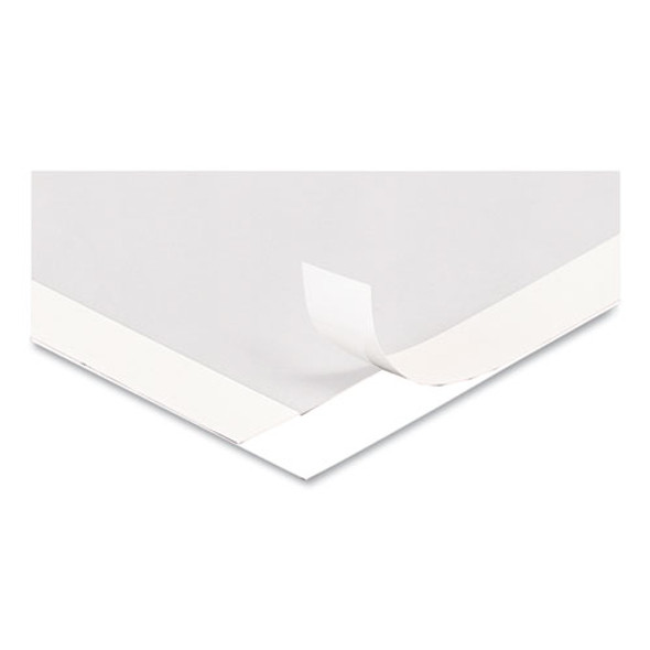 Self Adhesive Sign Holders, 11 x 17, Clear with White Border, 2/Pack
