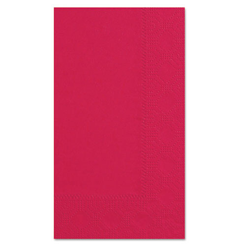Dinner Napkins, 2-Ply, 15 x 17, Red, 1000/Carton