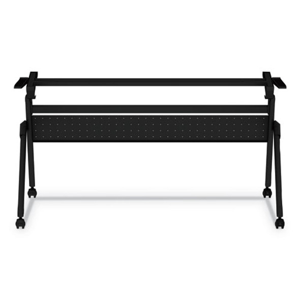 Flip and Nest Table Base, 55.88w x 23.63d x 28.5h, Black