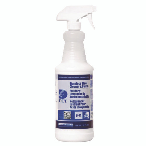 Stainless Steel Cleaner and Polish RLQ, 32 oz Spray Bottle, 4/Carton