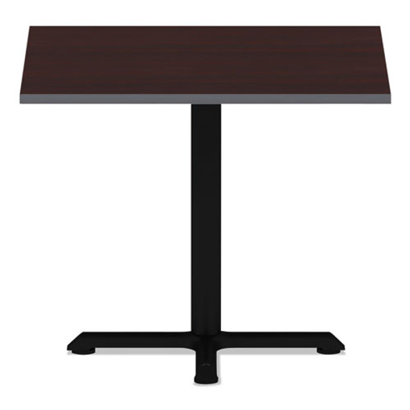 Reversible Laminate Table Top, Square, 35.38w x 35.38d, Medium Cherry/Mahogany