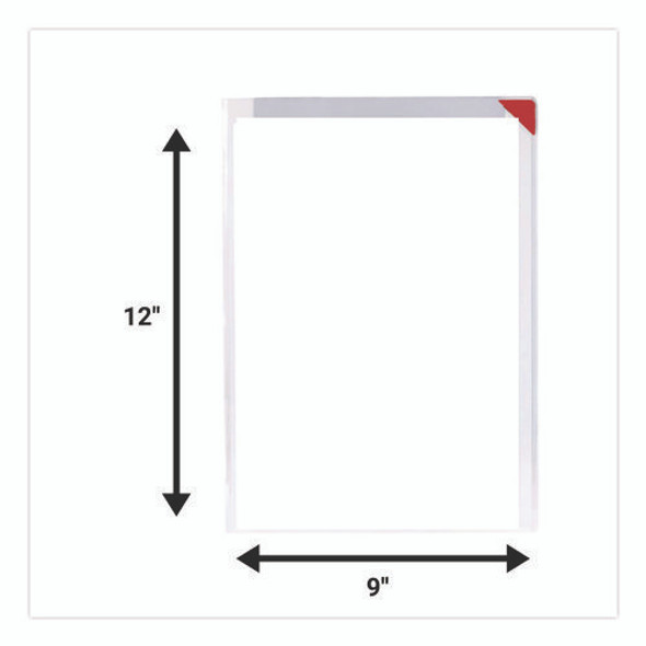 Easy Clic Sub-Zero Signage Pocket, 8.5 x 11 Insert, Clear Frame, 10/Pack