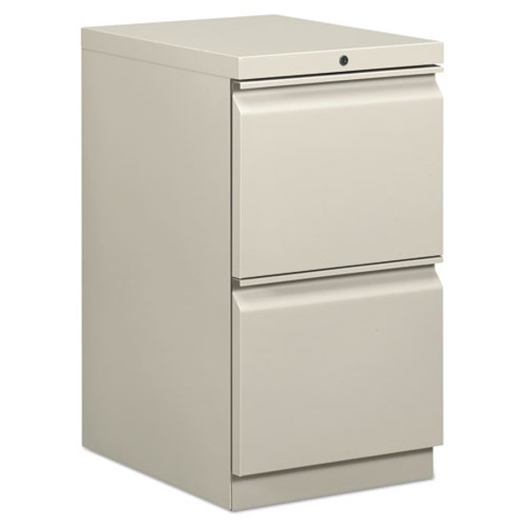 Mobile Pedestals, Left or Right, 2 Legal/Letter-Size File Drawers, Light Gray, 15" x 20" x 28"