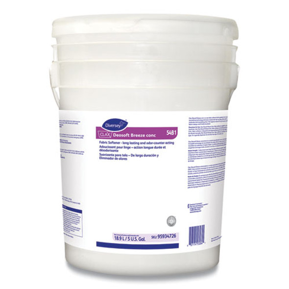 Clax Deosoft Breeze Concentrated Fabric Softener, Fresh Scent, 5 gal Pail
