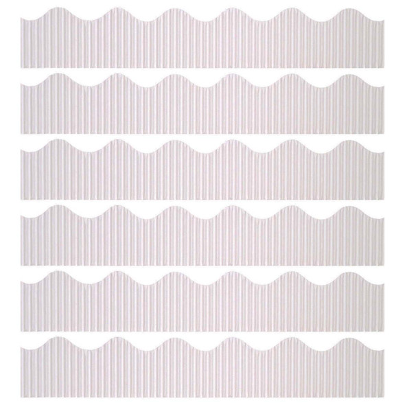 Decorative Border, White, 2-1/4" x 50', 6 Rolls