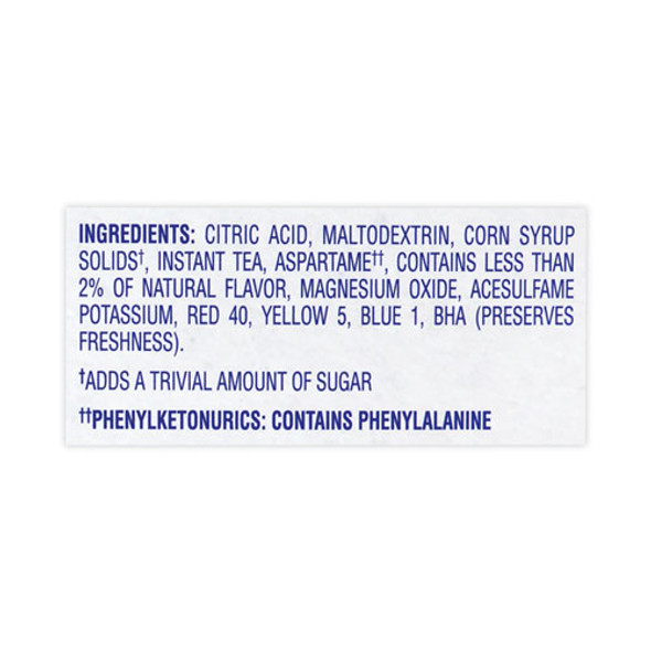 On-The-Go Sugar-Free Drink Mix, Iced Tea, 0.08 oz Single-Serving Tubes, 30/Box, 2 Boxes/Carton