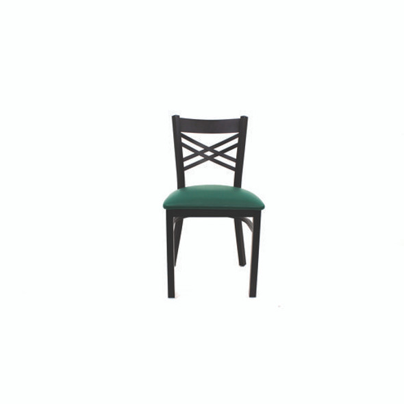 X Series Chair, Supports Up to 300 lb, 18" Seat Height, Green Seat, Black Back, Black Base X Series Chair, Supports Up to 300 lb, 18" Seat Height, Green Seat, Black Back, Black Base