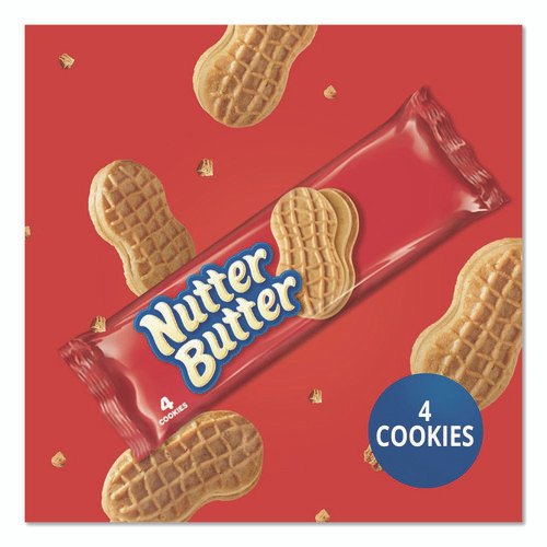 Nutter Butter, Peanut Butter, 1.9 oz, 4 Cookies/Pack, 10 Packs/Box