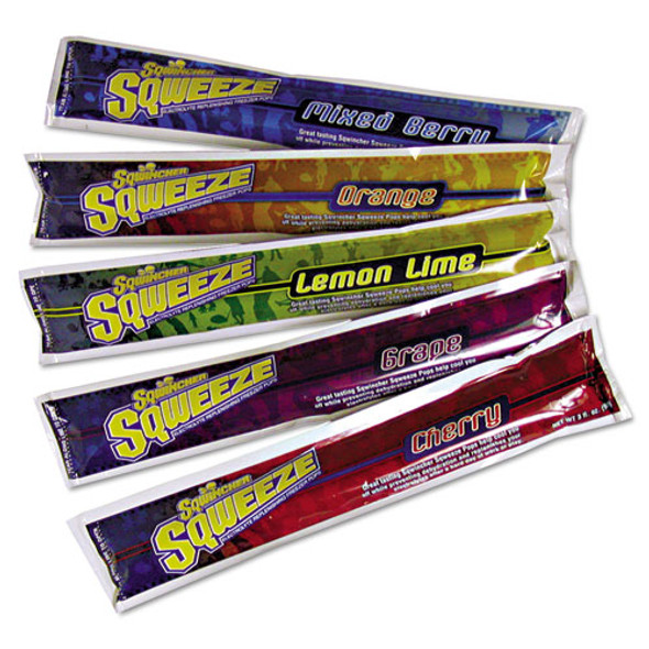 Sqweeze Freeze Pops, Assorted Flavors, 3 oz Packets, 150/Carton Sqweeze Freeze Pops, Assorted Flavors, 3 oz Packets, 150/Carton