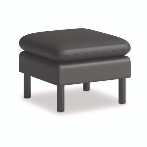 Parkwyn Series Ottoman, 23" x 23" x 17.5", Black