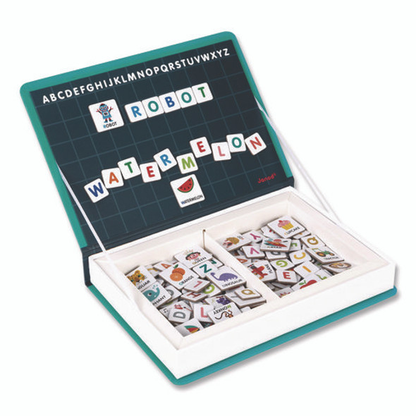 Magneti'books, Alphabet, 142 Pieces (26 Cards, 116 Magnetic Shapes), Ages 3 to 8